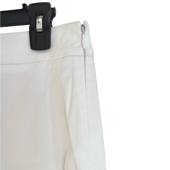 NWT Talbots White Classic Side Zip Pants Cotton Stretch Office Casual Size 12 - Picture 4 of 10